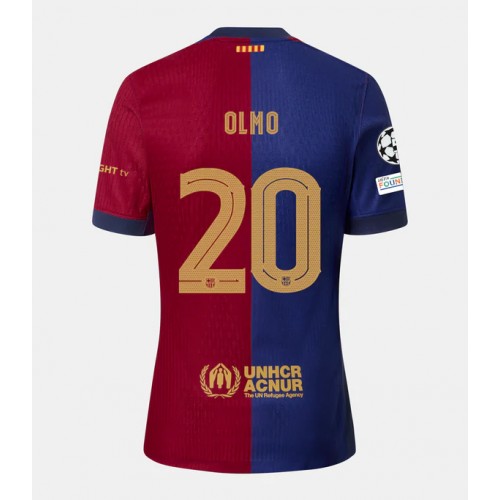 Pánský Fotbalový dres Barcelona Dani Olmo #20 2024-25 Domácí Krátký Rukáv